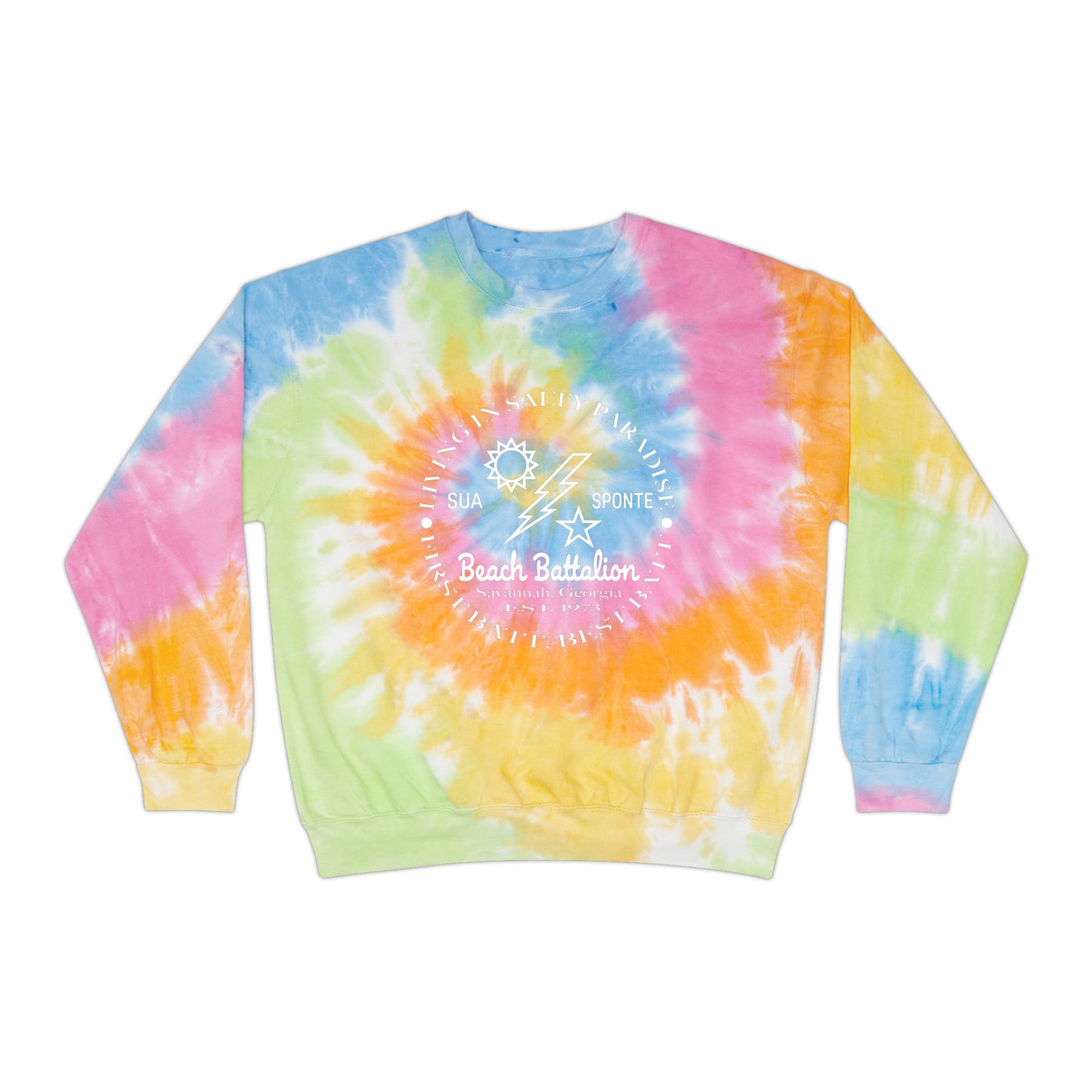 1st Battalion Beach Batt Tropical Trailblazer Tie-Dye Sweatshirt
