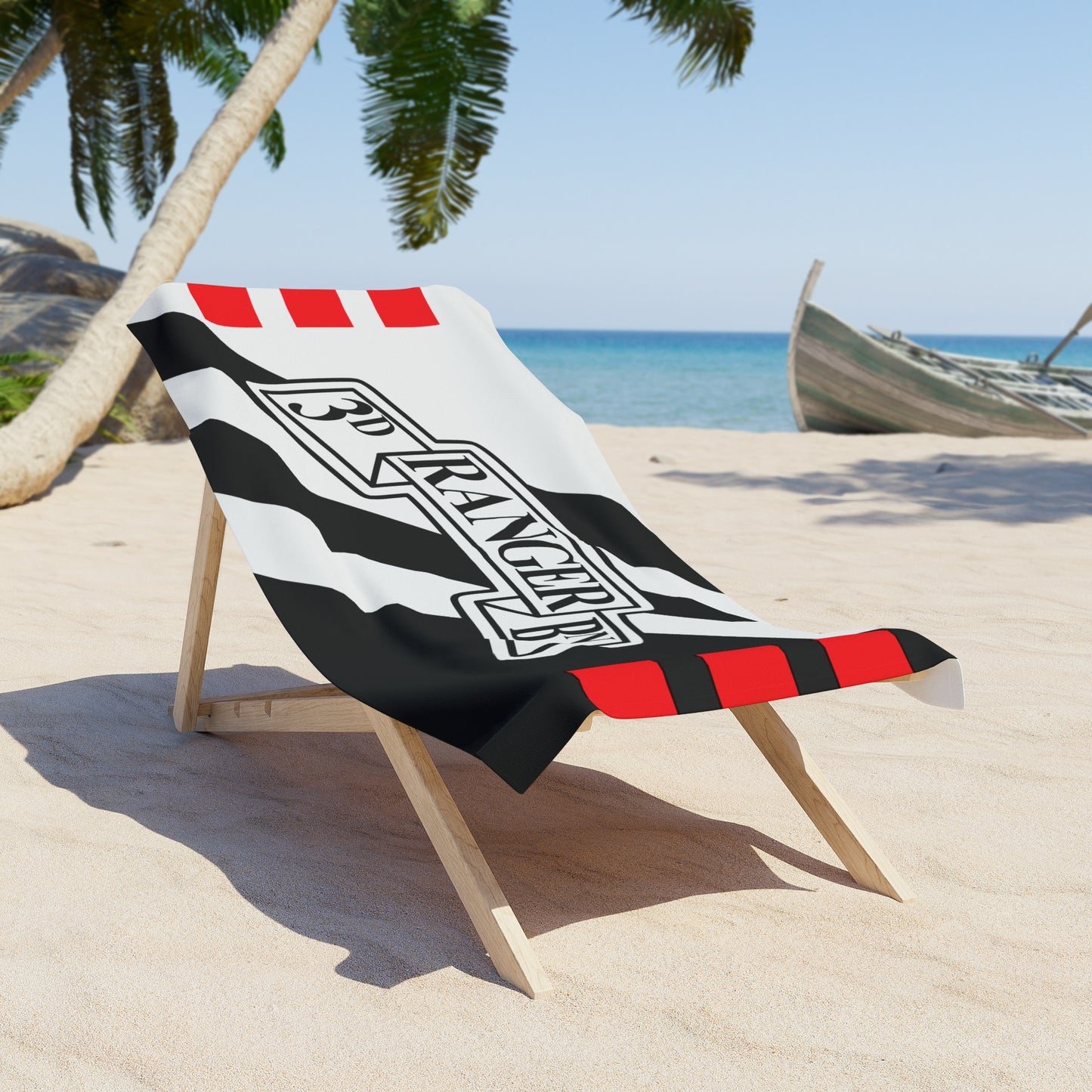 3d Battalion Scroll Subdued Flash Beach Towel
