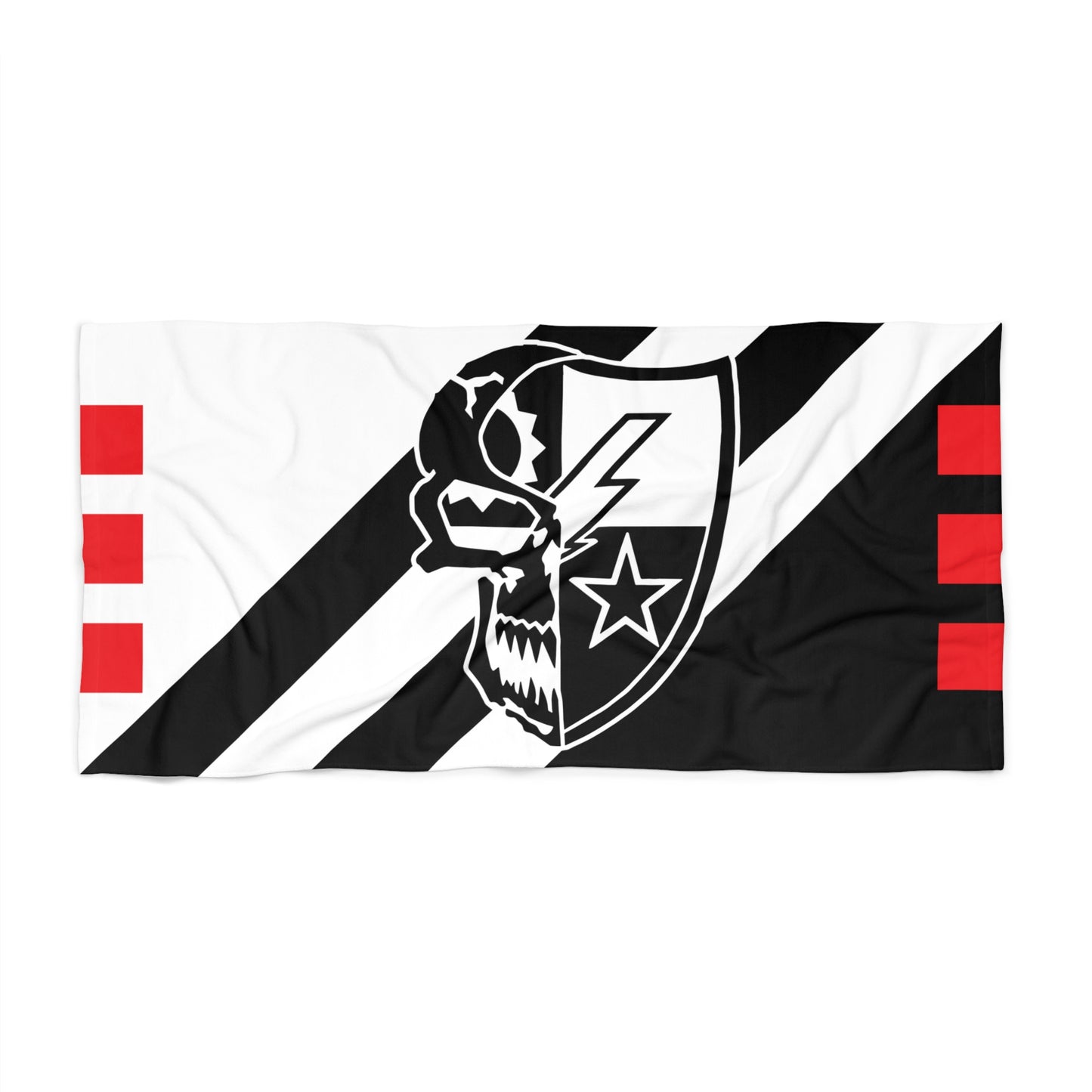 3d Battalion Subdued Flash Skull DUI Beach Towel