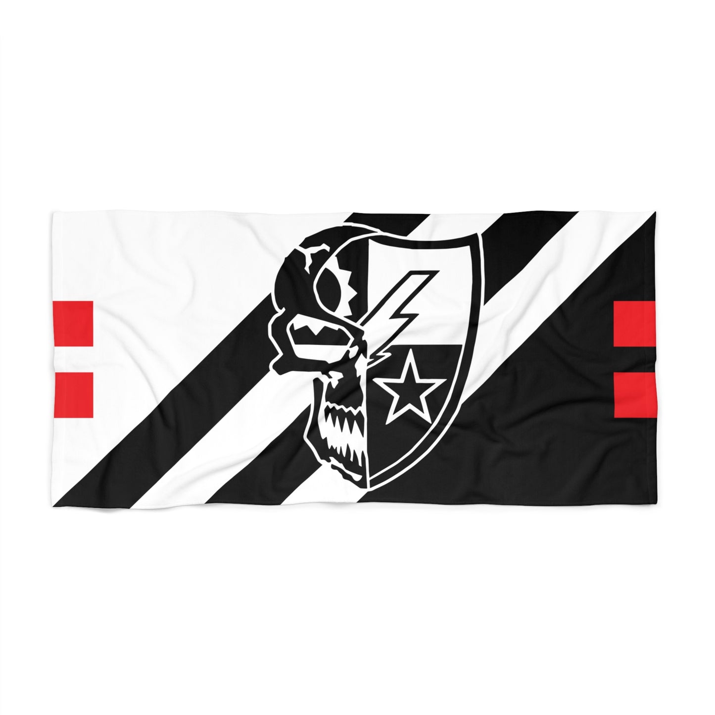 2d Battalion Subdued Flash Skull DUI Beach Towel