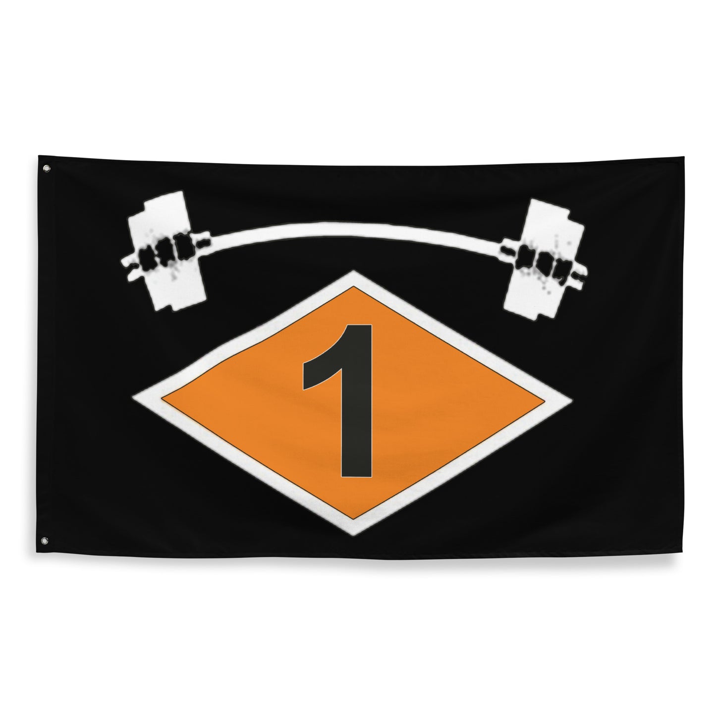 1st Battalion Diamond Barbell Flag