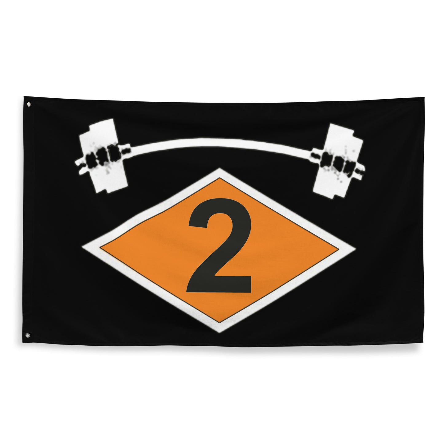 2d Battalion Diamond Barbell Flag