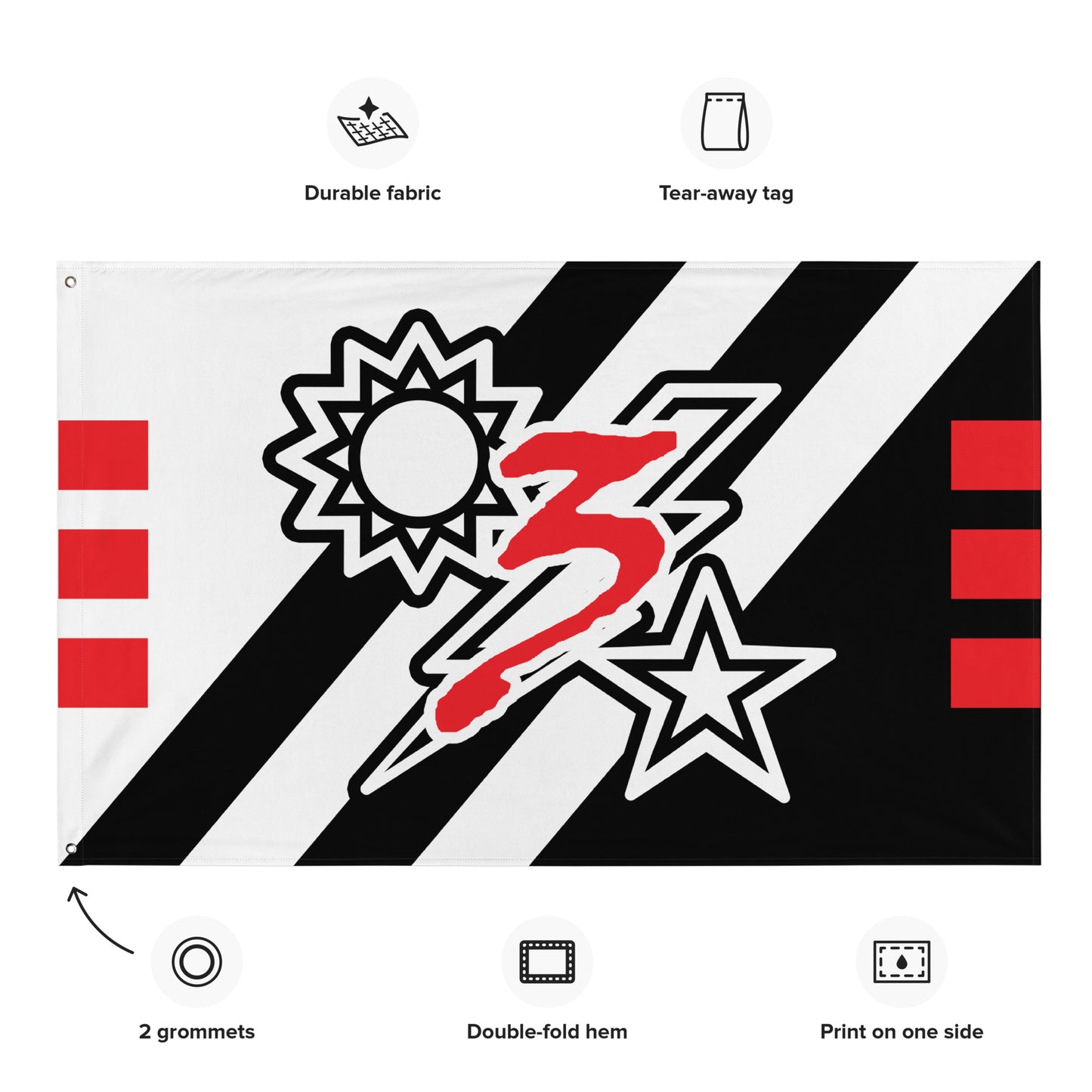 3d Battalion Subdued Flash DUI Guts Flag