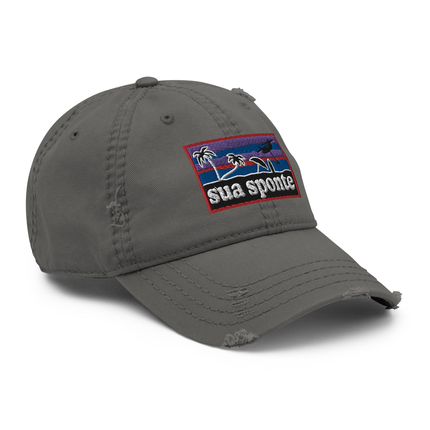 Sua Sponte Sunset Distressed Hat