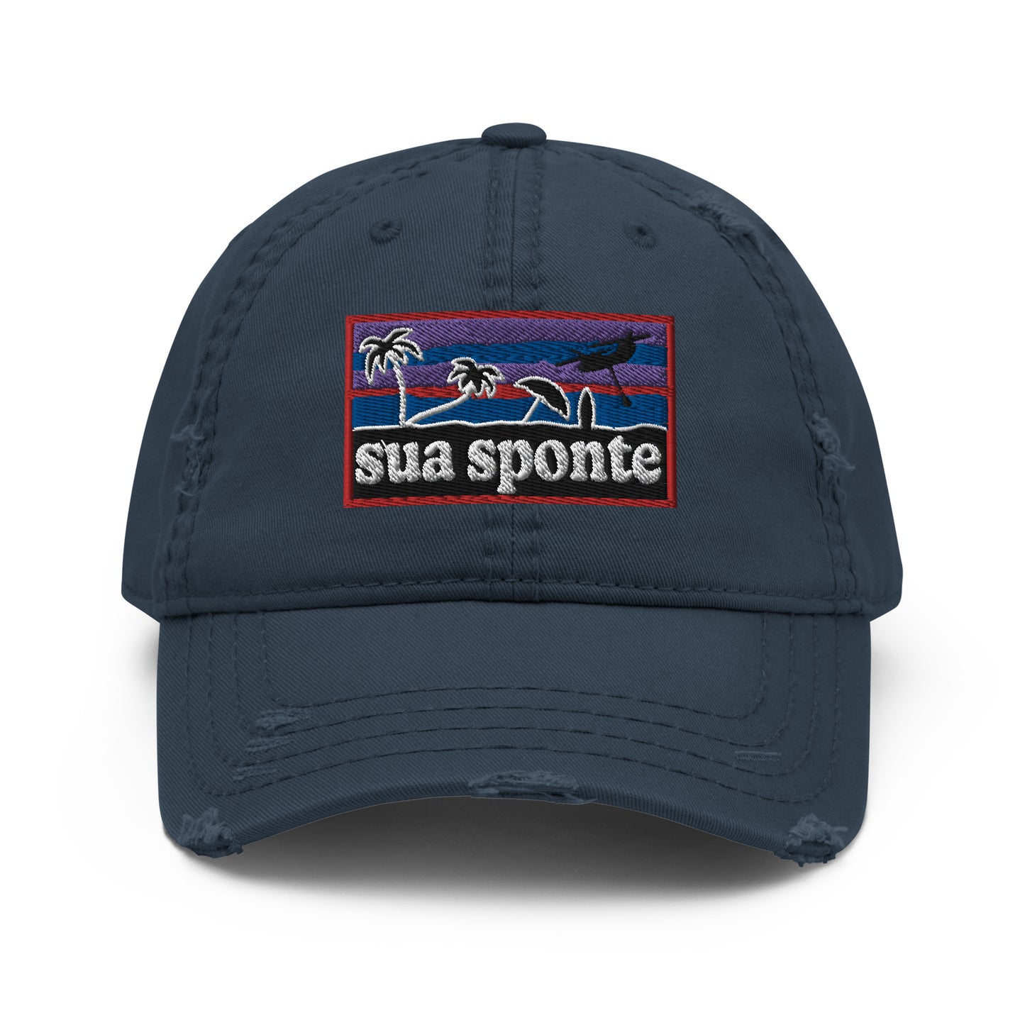 Sua Sponte Sunset Distressed Hat