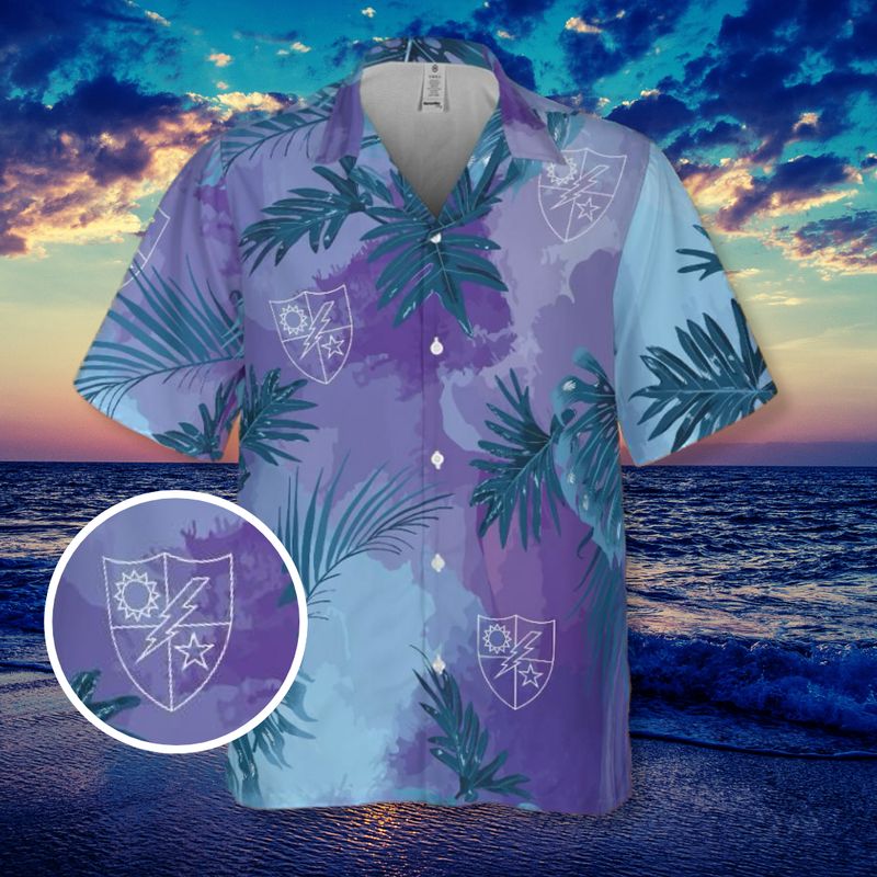 Kaunaloa Kahoolawe Regimental DUI Colorcrush Aloha Shirt