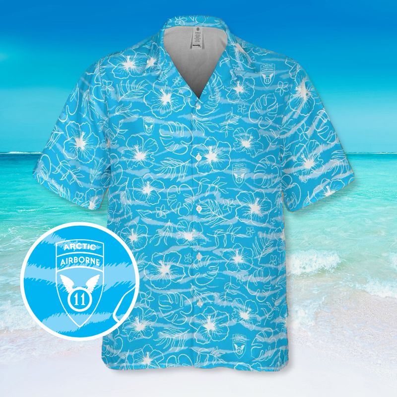 Likelike 11th ABN Arctic Angels Aloha Shirt