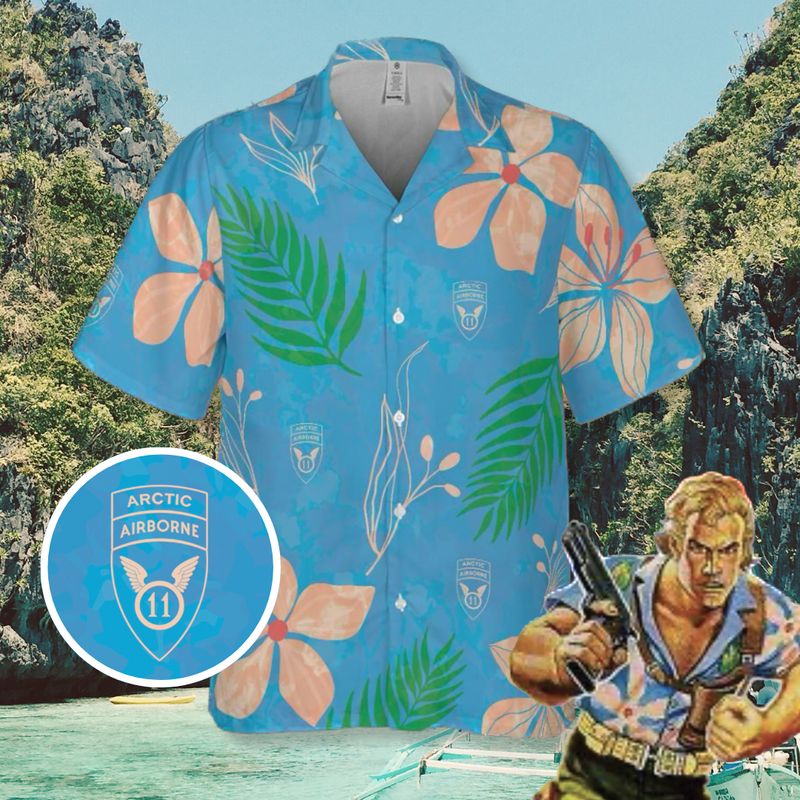 Chuckles 11th ABN Arctic Angels Aloha Shirt