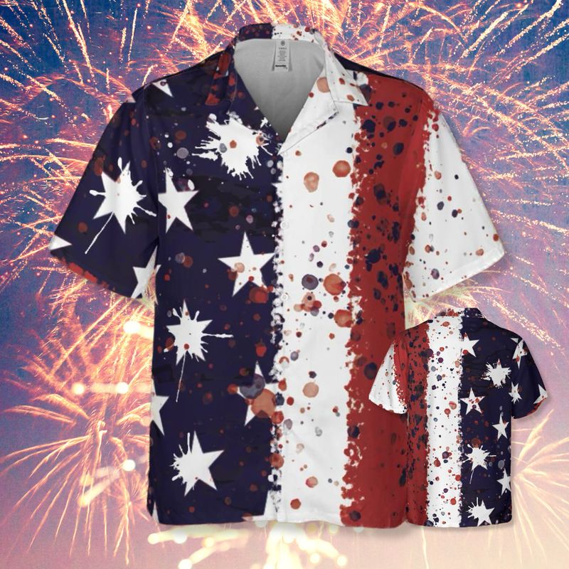 Stained Banner Aloha Shirt