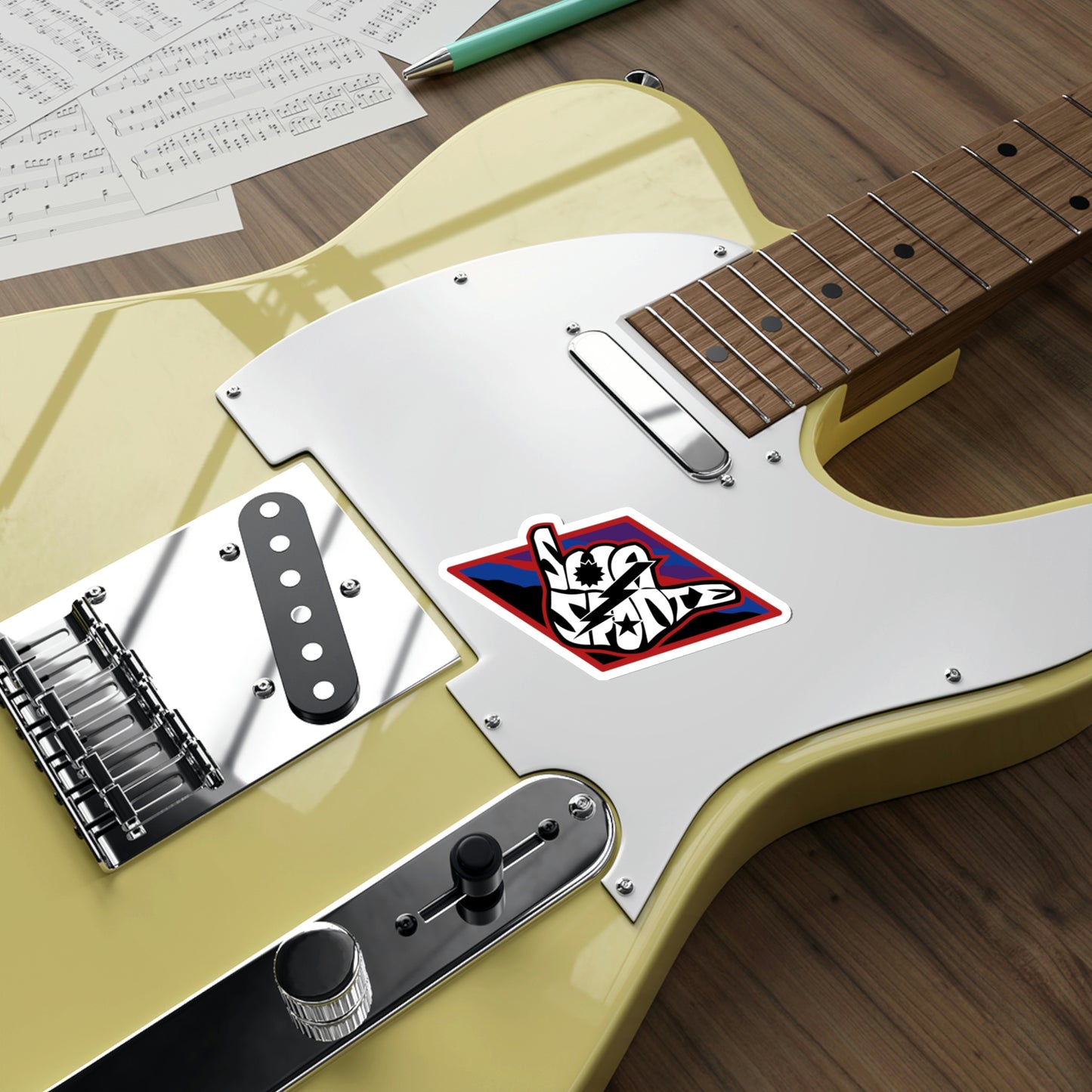 Sua Sponte Sunset Shaka DUI Indoor Outdoor Vinyl Stickers