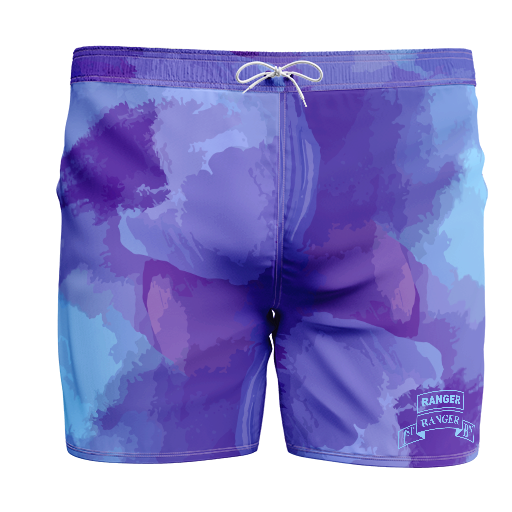 1st Battalion Scroll Kaunaloa Colorcrush Swim Trunks