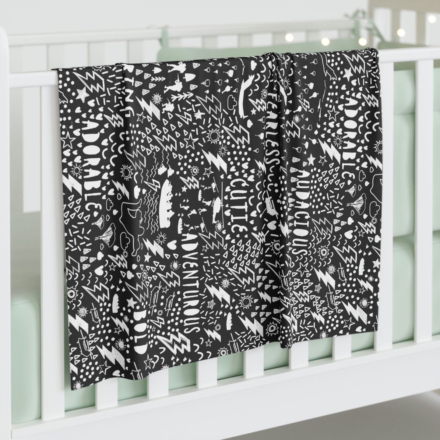 Black Regimental DUI Baby Swaddle