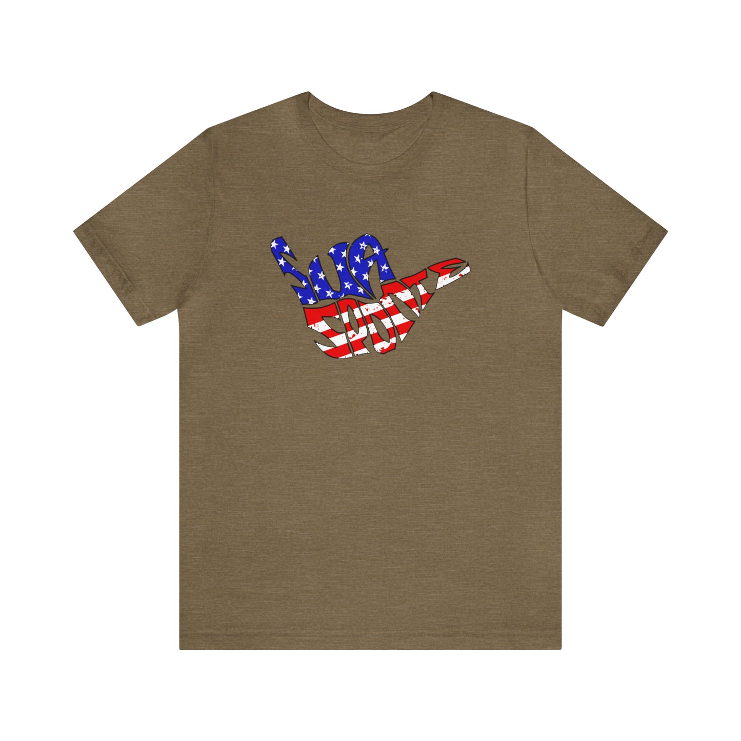 Sua Sponte RWB Flag Shaka Short Sleeve Shirt