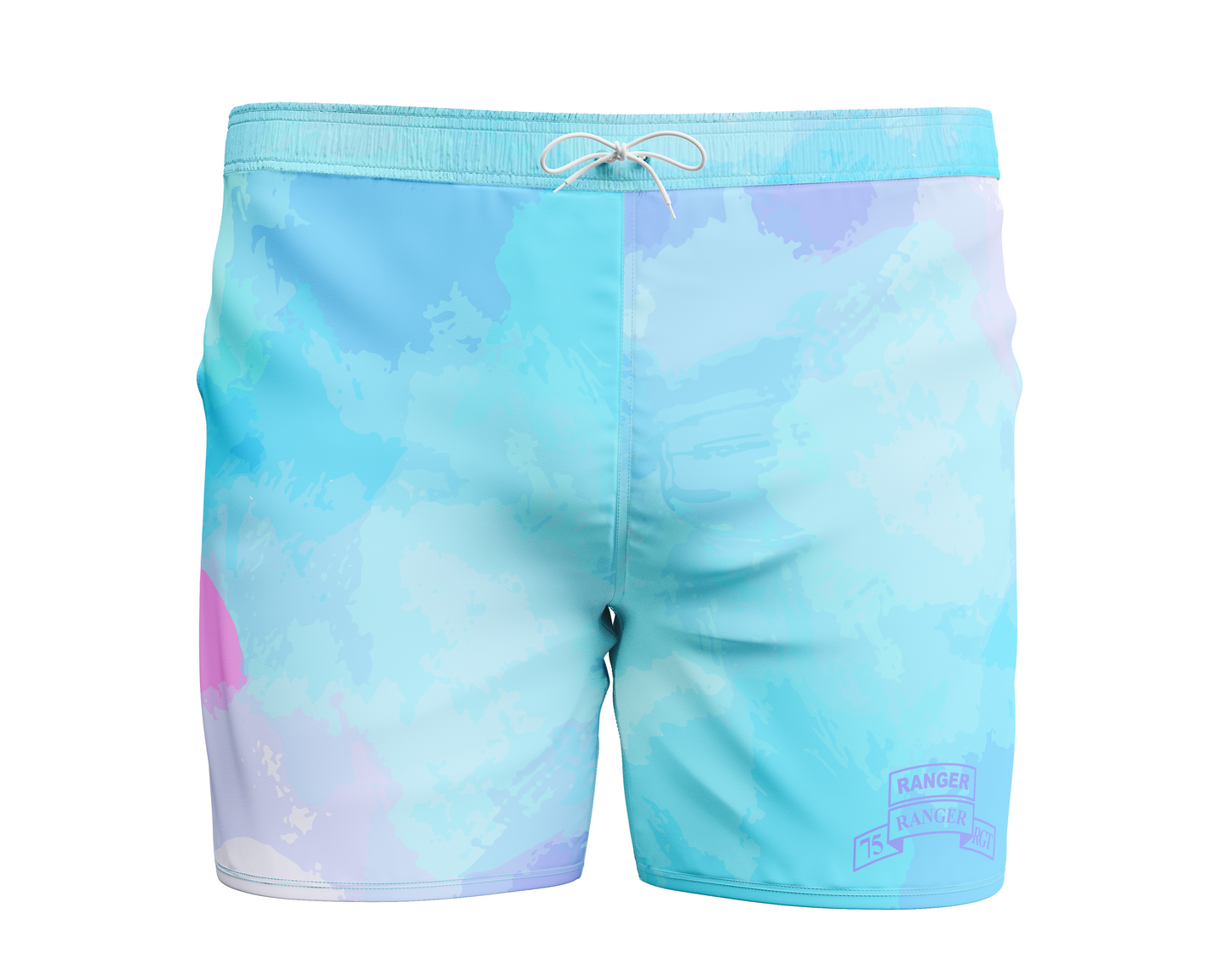 Nalu Colorcrush Regimental Scroll Swim Trunks
