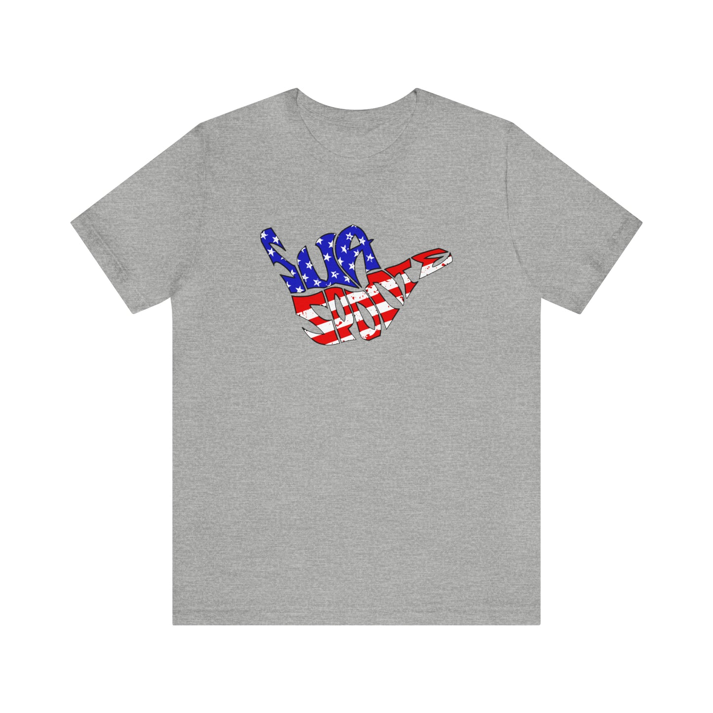Sua Sponte RWB Flag Shaka Short Sleeve Shirt