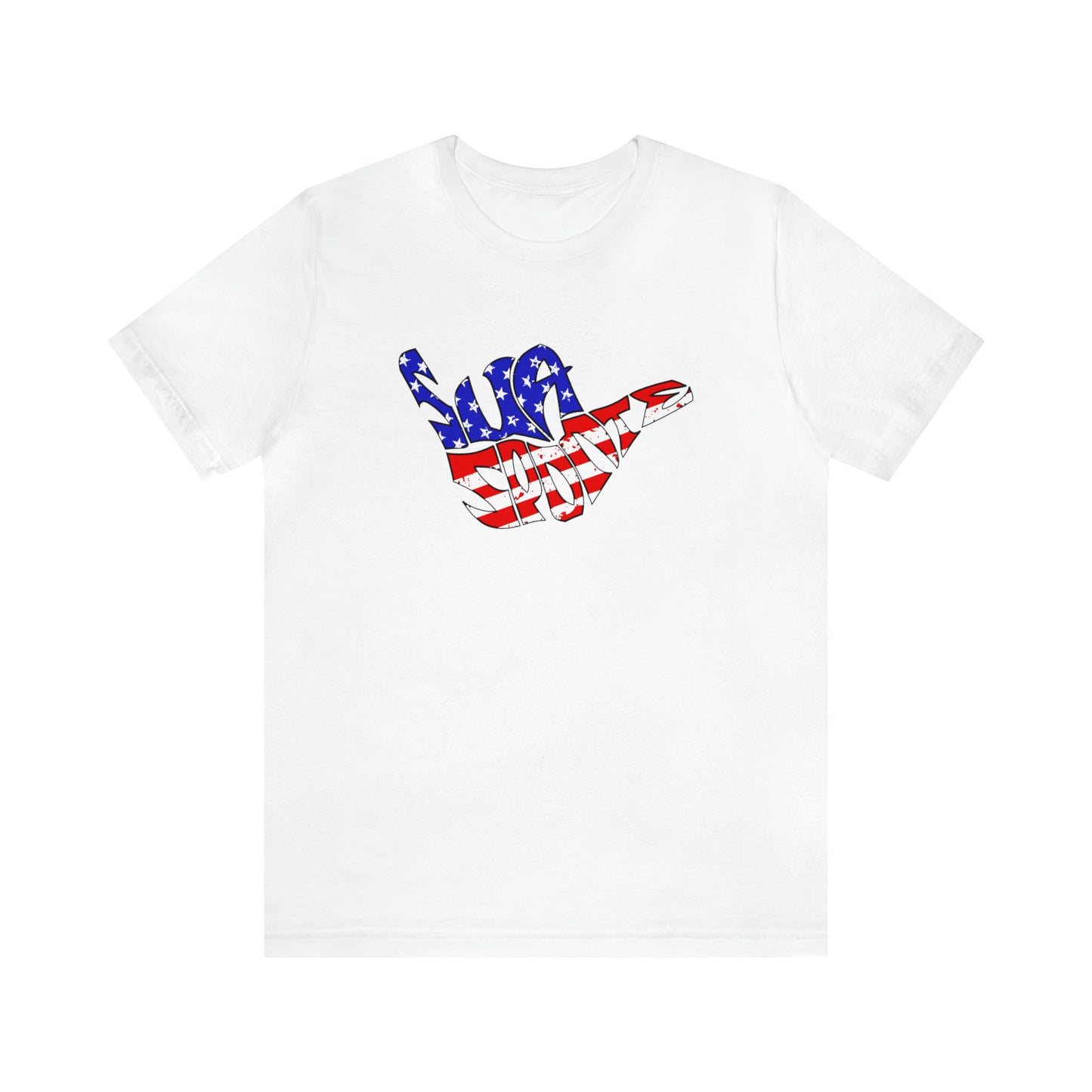 Sua Sponte RWB Flag Shaka Short Sleeve Shirt