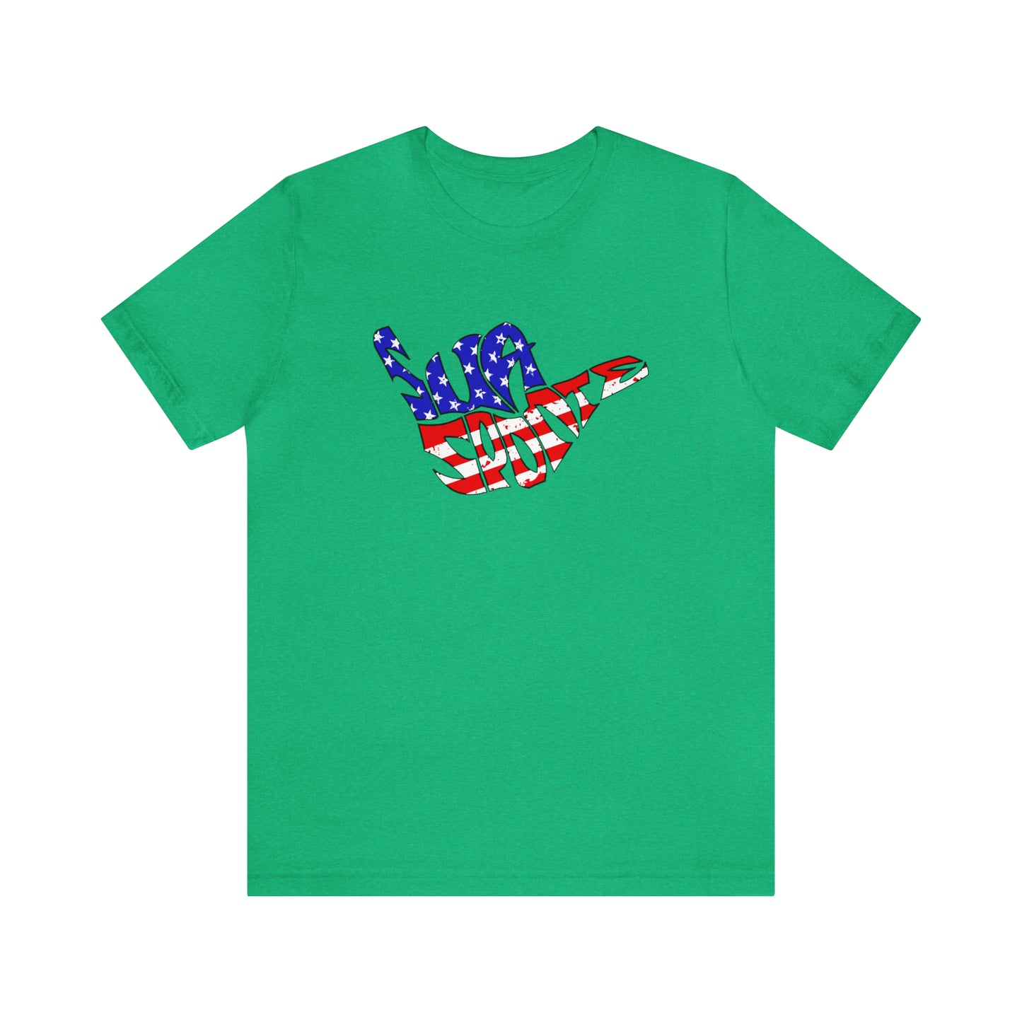 Sua Sponte RWB Flag Shaka Short Sleeve Shirt