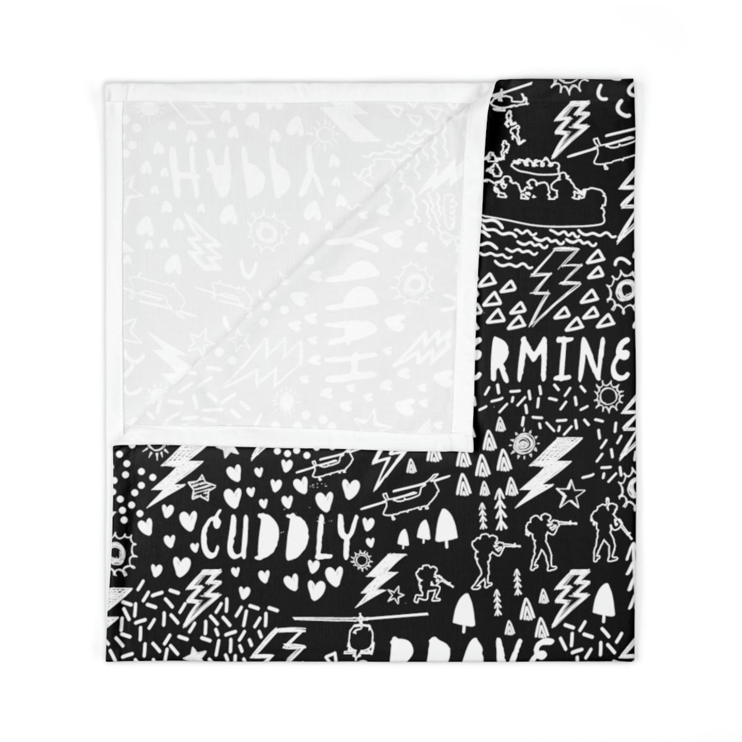 Black Regimental DUI Baby Swaddle