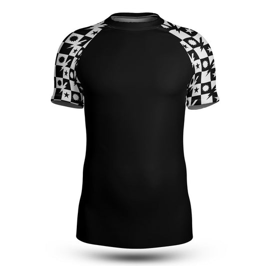 Maka Checkered DUI Short Sleeve Rash Guard