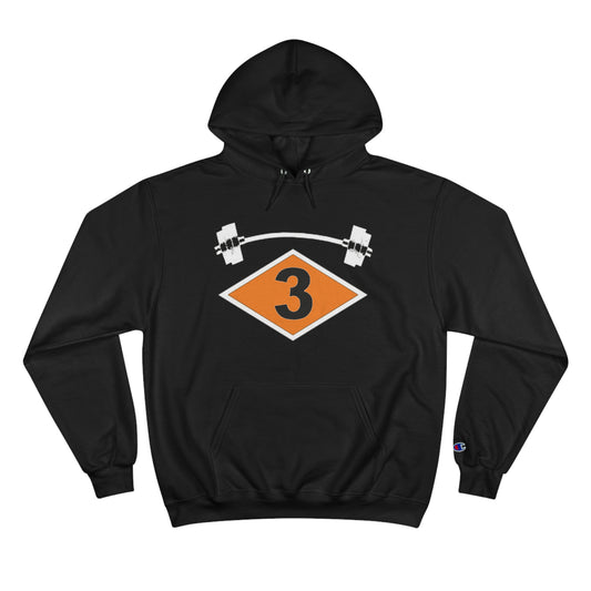 3d Battalion Diamond Barbell Champion Hoodie