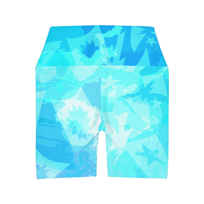 Nalu Regimental DUI High Waisted Yoga Shorts