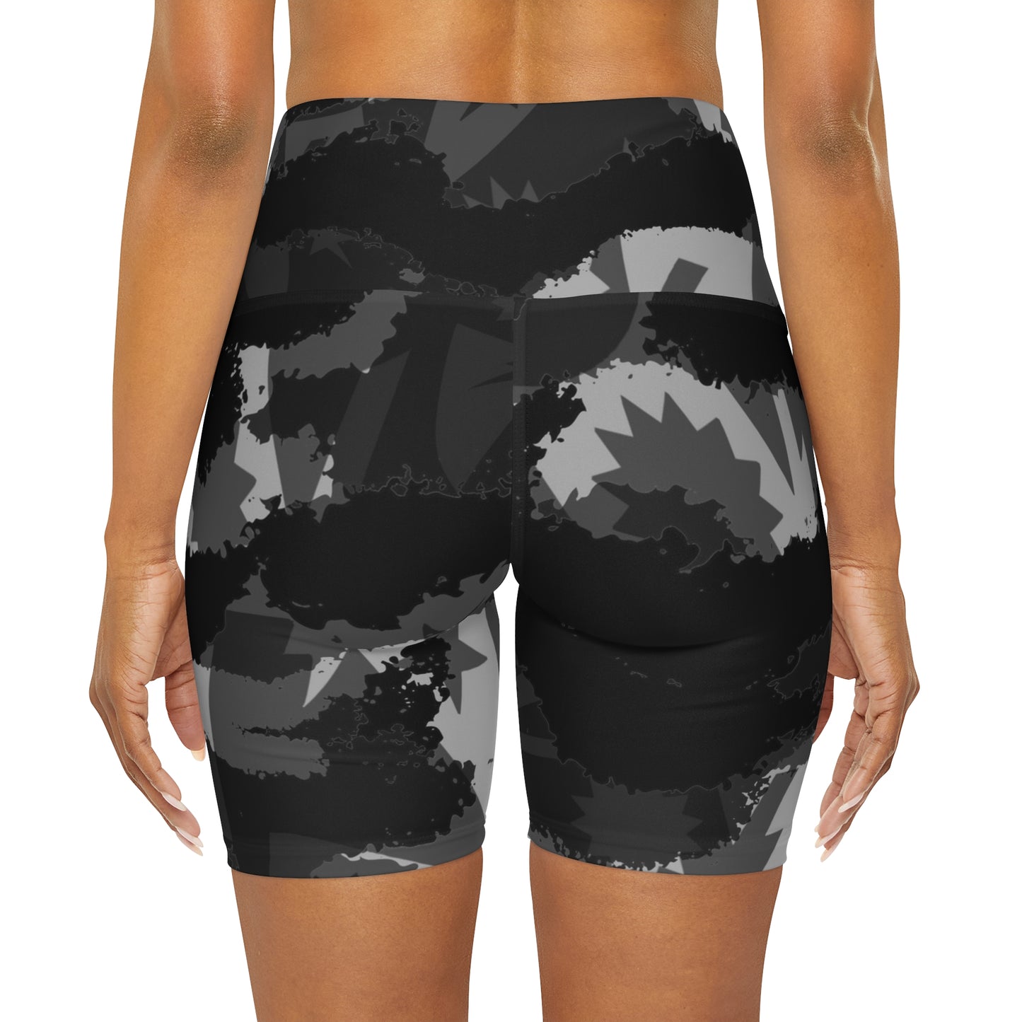 Ash Regimental DUI High Waisted Yoga Shorts