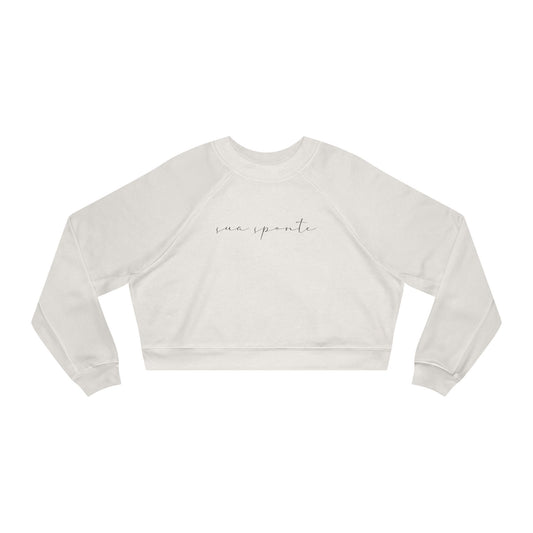 Sua Sponte Scribble Cropped Pullover