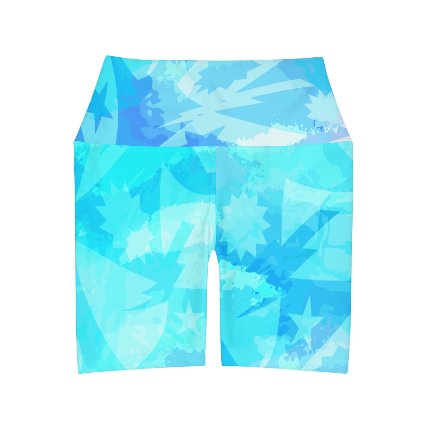 Nalu Regimental DUI High Waisted Yoga Shorts