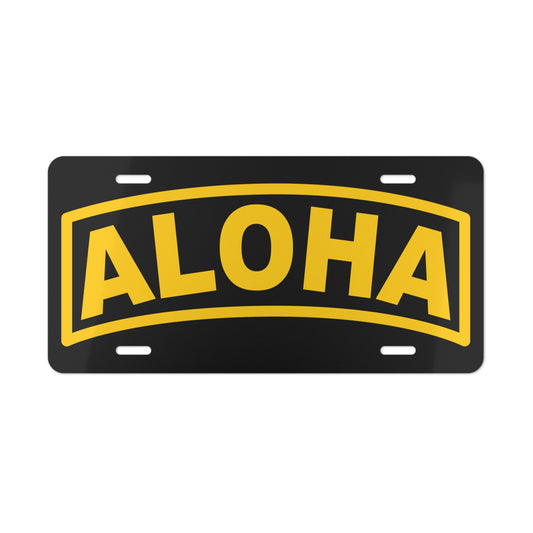 Aloha Tab License Plate