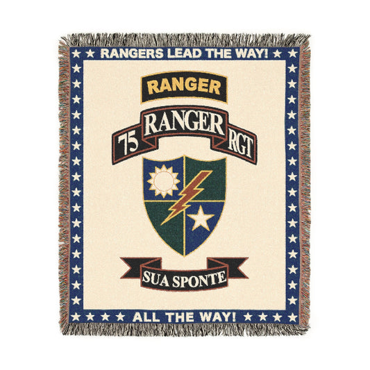 75th Ranger Regiment Woven Throw