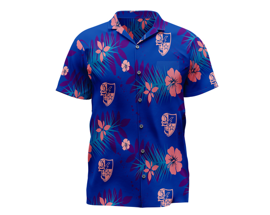 Rangers Scenic Hawaiian Aloha Button-Down Shirt - Lelemoon