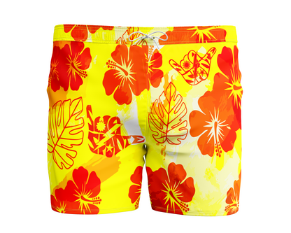 Kealoha Niihau Nights Sua Sponte Shaka DUI Swim Trunks