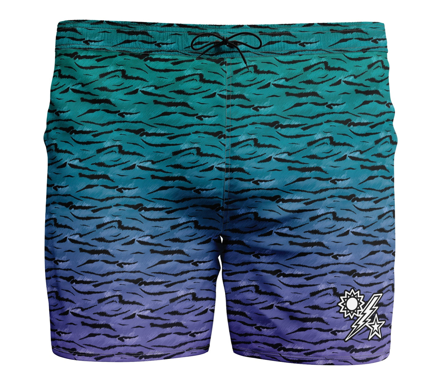 Midnight Jungle DUI Guts Swim Trunks