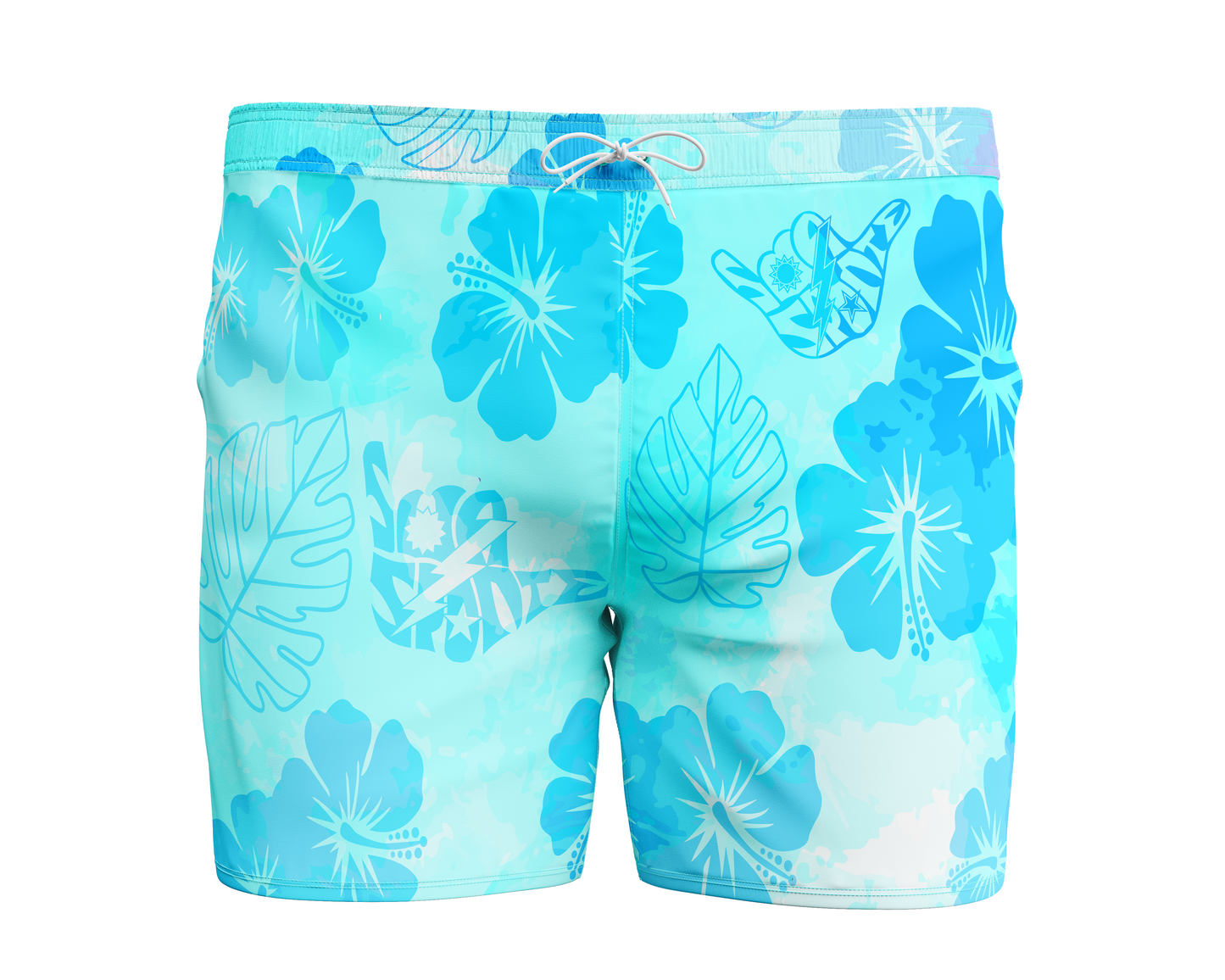 Nalu Niihau Nights Sua Sponte Shaka DUI Swim Trunks