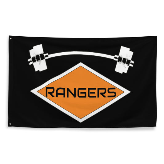 Rangers Diamond Barbell Flag