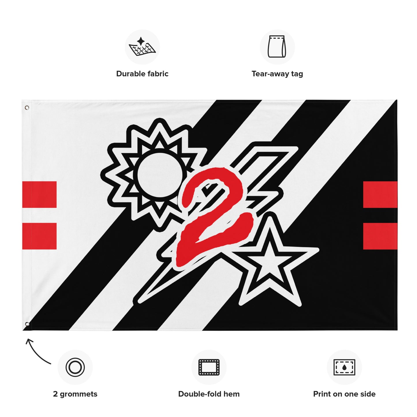 2d Battalion Subdued Flash DUI Guts Flag