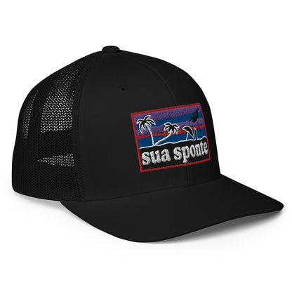 Sua Sponte Sunset SureFit Trucker Hat