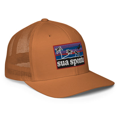 Sua Sponte Sunset SureFit Trucker Hat