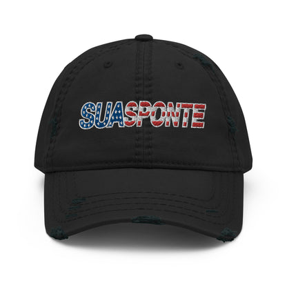 Sua Sponte Flag Distressed Hat