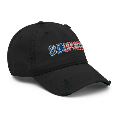 Sua Sponte Flag Distressed Hat