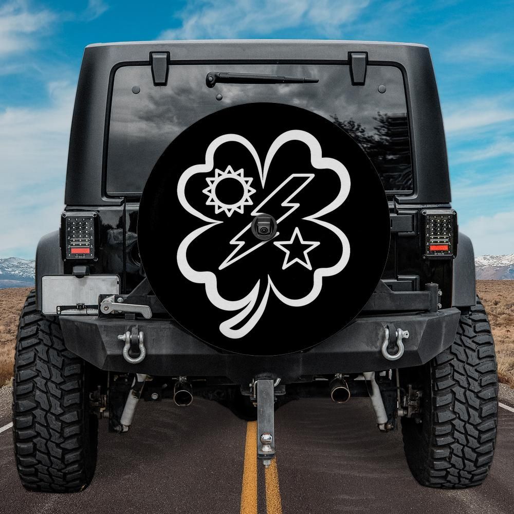 1st Battalion Clover Spare Tire Cover with Backup Camera