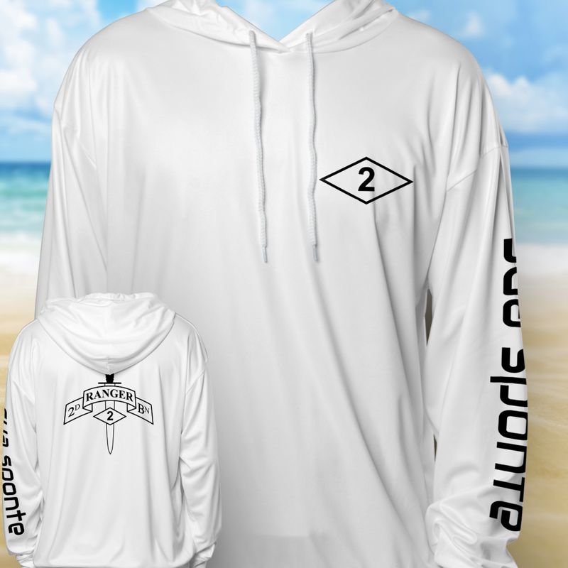 2d Battalion Diamond PalmShade UPF 50+ Hoodie