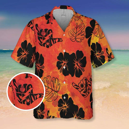 Aka Niihau Nights Sua Sponte Shaka Aloha Shirt