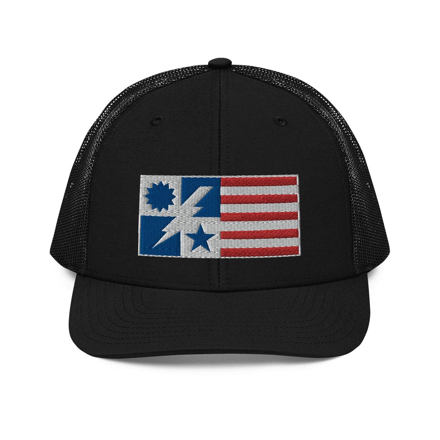 RWB Flag DUI Cutout Trucker Hat