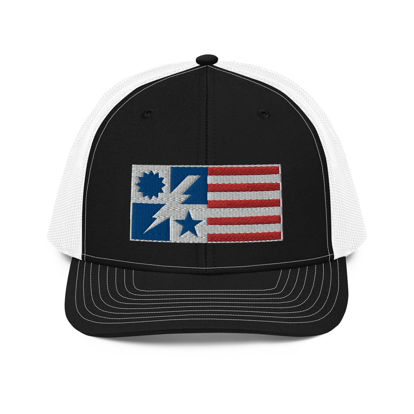 RWB Flag DUI Cutout Trucker Hat