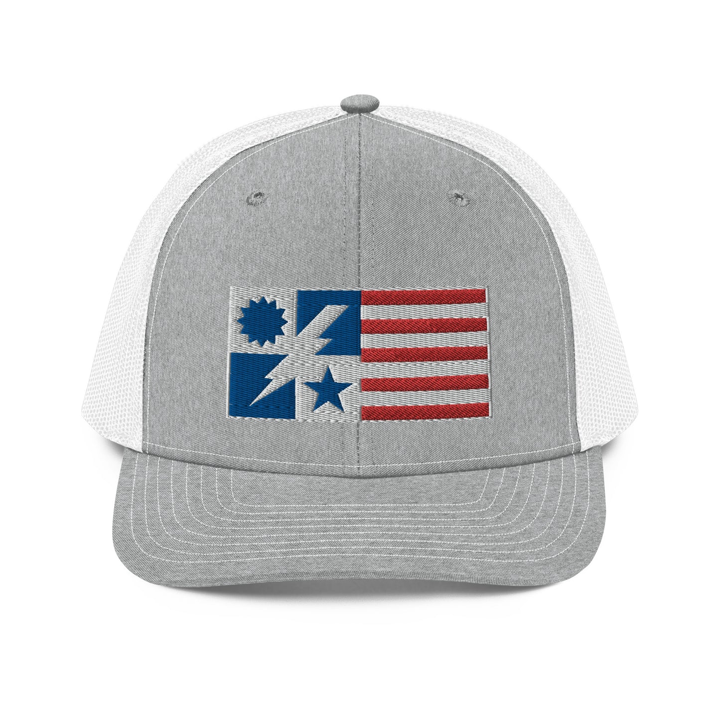 RWB Flag DUI Cutout Trucker Hat