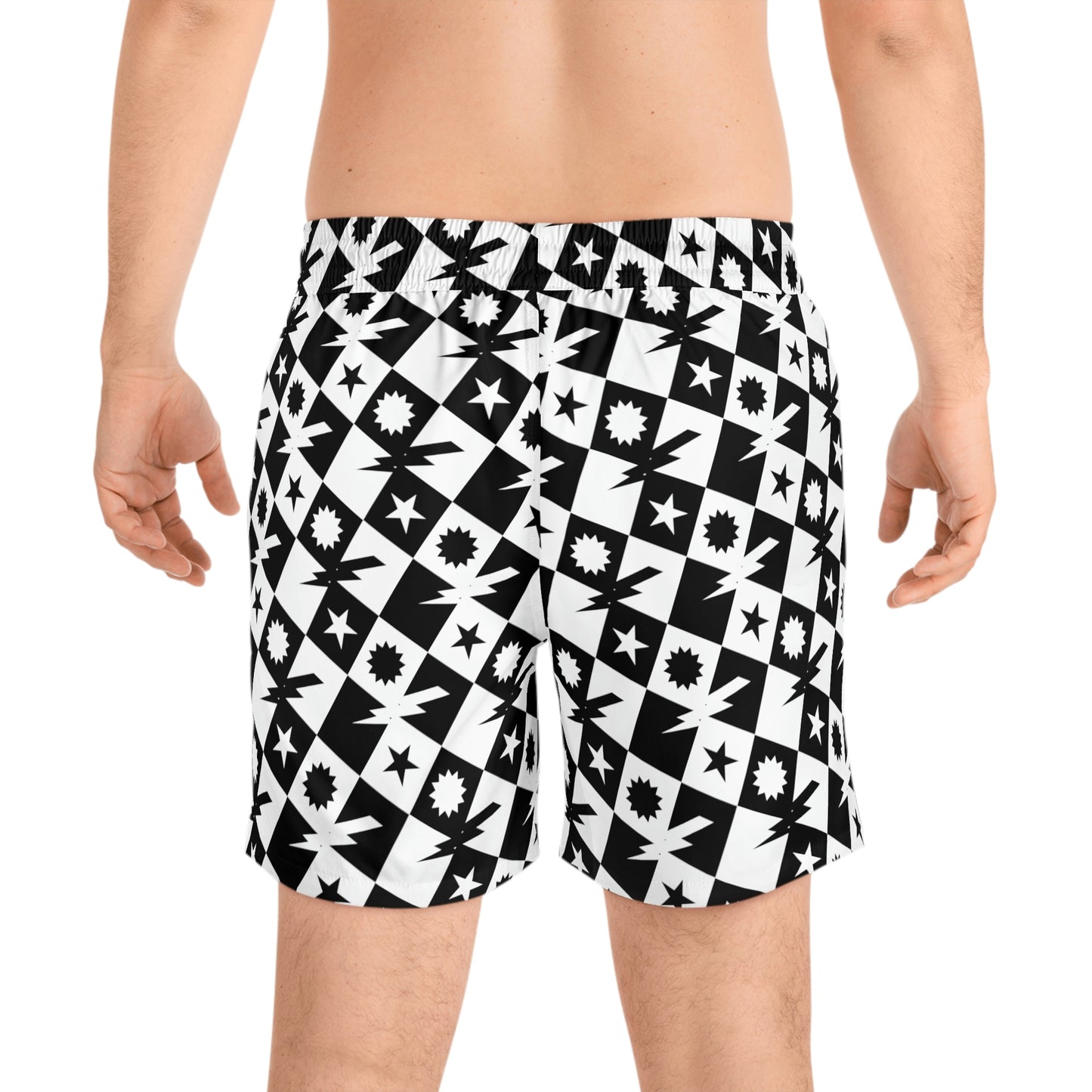 Checkered Swim Trunks