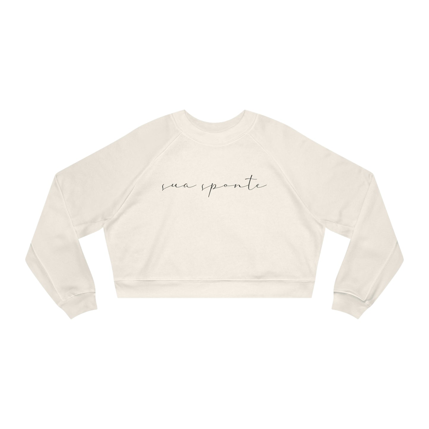 Sua Sponte Scribble Cropped Pullover