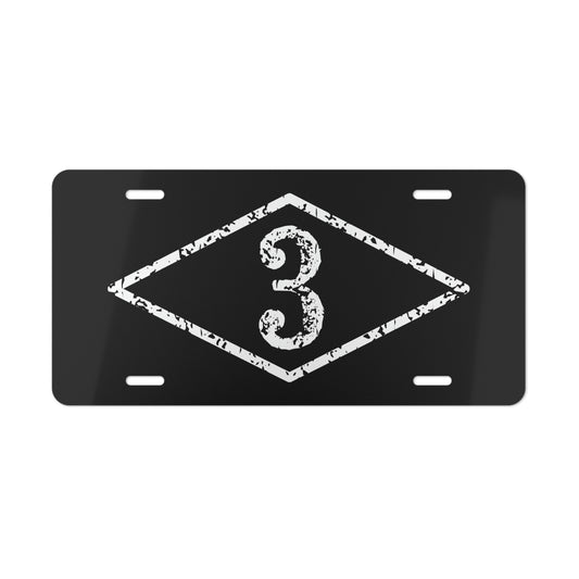 3d Battalion WW2 Black Diamond License Plate