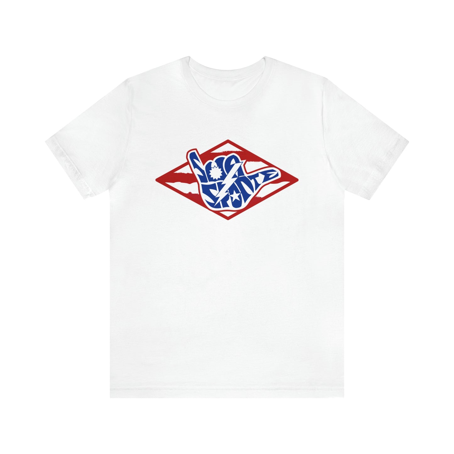 Sua Sponte RWB Flag Shaka DUI Diamond Short Sleeve Shirt